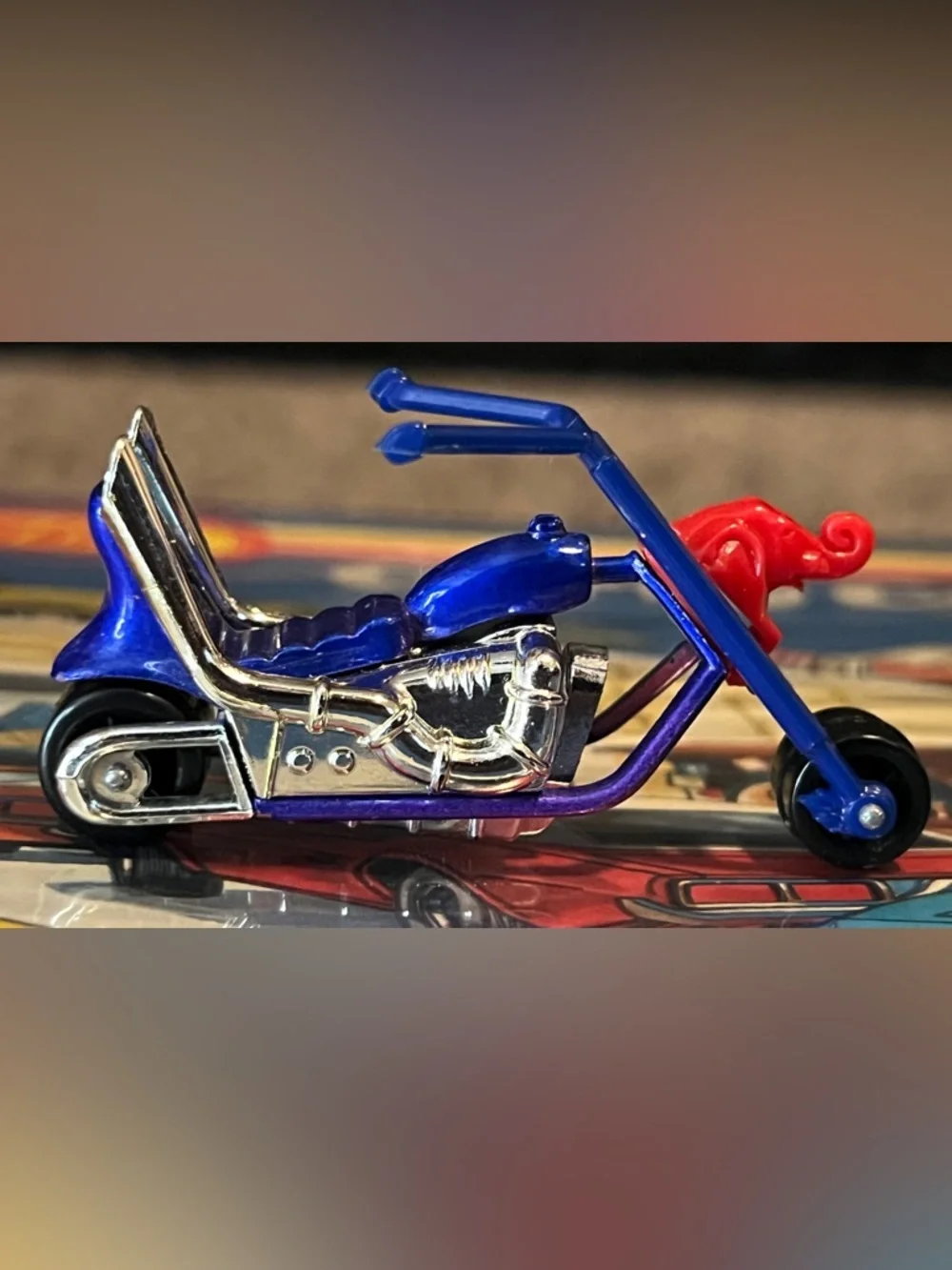 Vintage Matchbox Superfast 1972 Chopper “Jumbo Jet” No. 71 Blue Bike Lesney